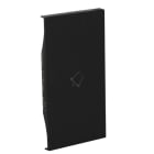 BTICINO - LivingNow 2-modulige Tastenabdeckung My Home mit Symbol ''Glocke'', Farbe Black