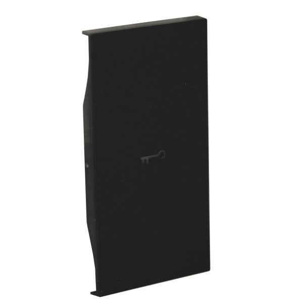 BTICINO - LivingNow 2-modulige Tastenabdeckung My Home mit Symbol ''Schlüssel'', Farbe Black