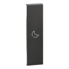 BTICINO - LivingNow 1-mod. Tastenabdeckung für MyHome mit Symbol ''Nacht'', Farbe Black