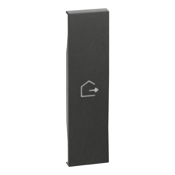 BTICINO - LivingNow 1-mod. Tastenabd. My Home mit Symbol ''Haus verlassen'', Farbe Black