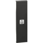 BTICINO - LivingNow 1-modulige Tastenabdeckung mit Symbol ''Heizung'' in der Farbe Black