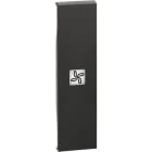 BTICINO - LivingNow 1-modulige Tastenabdeckung mit Symbol ''Ventilator'' in der Farbe Black