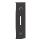 BTICINO - LivingNow 1-mod. Tastenabd. Schalter ''Nicht stören/Zimmer reinigen'', Farbe Black