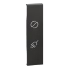 BTICINO - LivingNow 1-mod. Abd. Lichtsignal ''Nicht stören/Zimmer reinigen'', Farbe Black