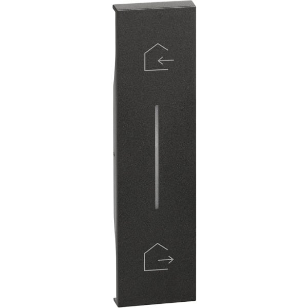 BTICINO - LivingNow 1-modulige Taste für Master-Switch ''Kommen/Gehen'' in der Farbe Black