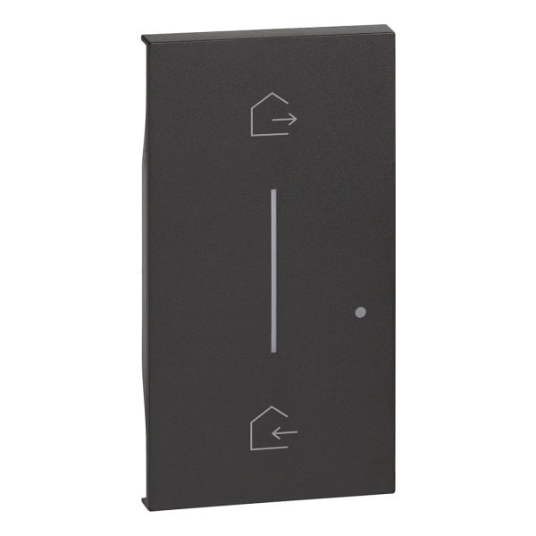 BTICINO - LivingNow 2-modulige Taste für Master-Switch ''Kommen/Gehen'' in der Farbe Black