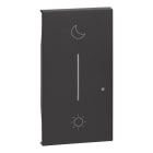 BTICINO - LivingNow 2-modulige Taste für Szenen-Wandsender ''Tag/Nacht'' in der Farbe Black