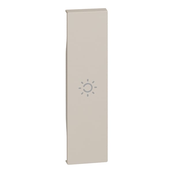 BTICINO - LivingNow 1-modulige Tastenabdeckung mit Symbol ''Licht'' in der Farbe Sand