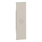 BTICINO - LivingNow 1-modulige Tastenabdeckung mit Symbol ''Glocke'' in der Farbe Sand