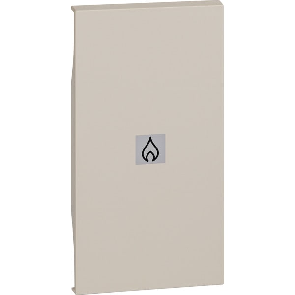 BTICINO - LivingNow 2-modulige Tastenabdeckung mit Symbol ''Heizung'' in der Farbe Sand