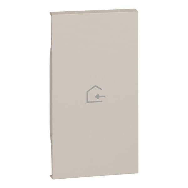 BTICINO - LivingNow 2-mod. Tastenabd. My Home mit Symbol ''Nachhause kommen'', Farbe Sand