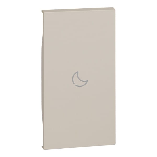 BTICINO - LivingNow 2-mod. Tastenabdeckung für MyHome mit Symbol ''Nacht'', Farbe Sand