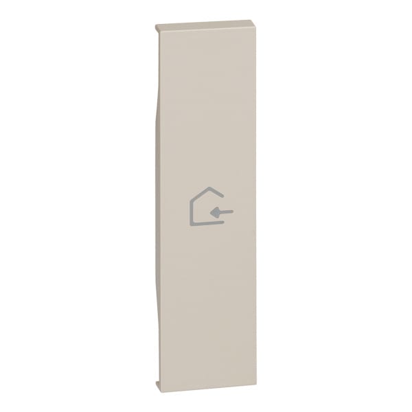 BTICINO - LivingNow 1-mod. Tastenabd. My Home mit Symbol ''Nachhause kommen'', Farbe Sand