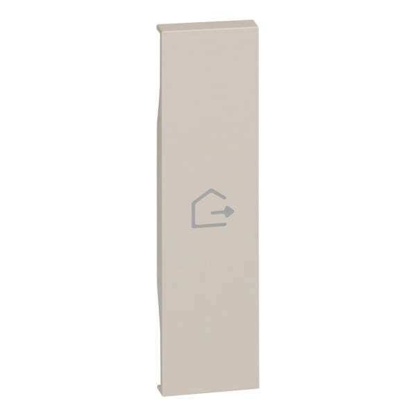 BTICINO - LivingNow 1-mod. Tastenabd. My Home mit Symbol ''Haus verlassen'', Farbe Sand