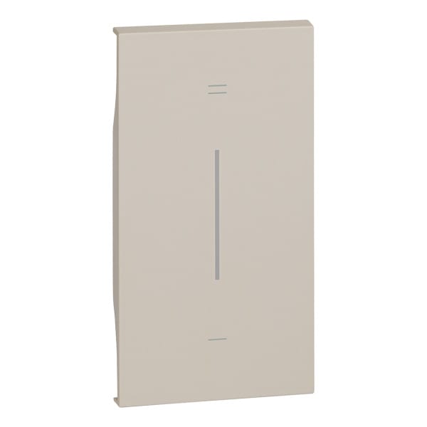 BTICINO - LivingNow 2-modulige Tastenabdeckung My Home mit Symbol ''+/-'', Farbe Sand