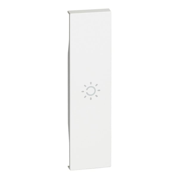 BTICINO - LivingNow 1-modulige Tastenabdeckung mit Symbol ''Licht'' in der Farbe White