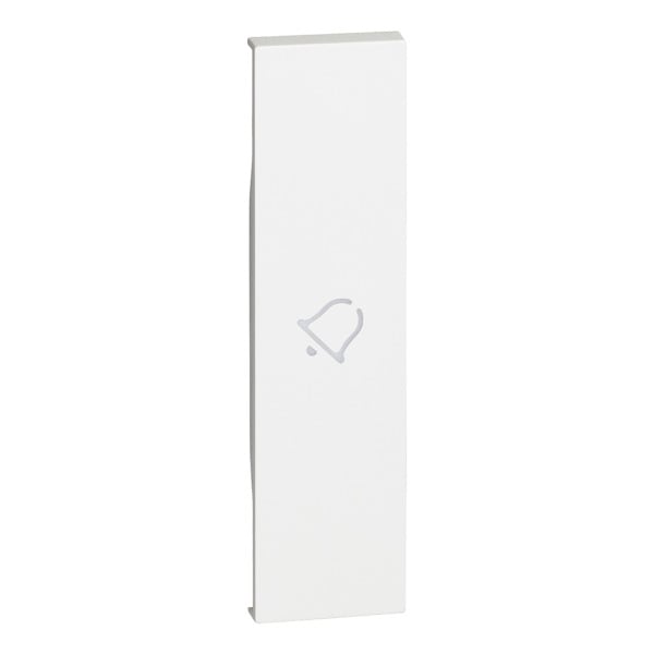 BTICINO - LivingNow 1-modulige Tastenabdeckung mit Symbol ''Glocke'' in der Farbe White