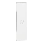 BTICINO - LivingNow 1-modulige Tastenabdeckung mit Symbol ''Glocke'' in der Farbe White