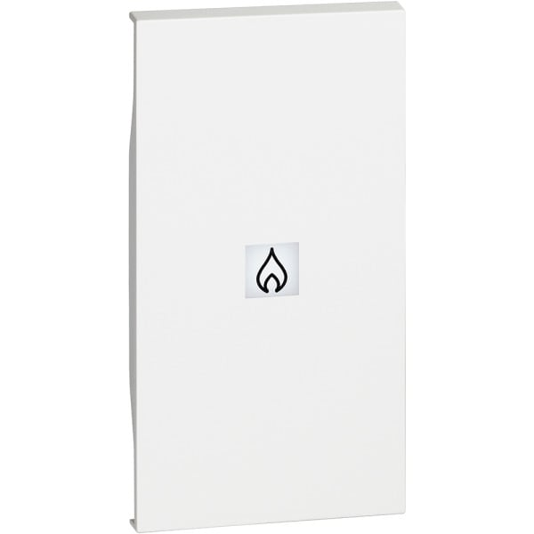 BTICINO - LivingNow 2-modulige Tastenabdeckung mit Symbol ''Heizung'' in der Farbe White