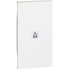 BTICINO - LivingNow 2-modulige Tastenabdeckung mit Symbol ''Heizung'' in der Farbe White