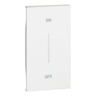 BTICINO - LivingNow 2-modulige Tastenabdeckung My Home mit Aufdruck ''ON-OFF'', Farbe White