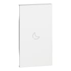 BTICINO - LivingNow 2-mod. Tastenabdeckung für MyHome mit Symbol ''Nacht'', Farbe White