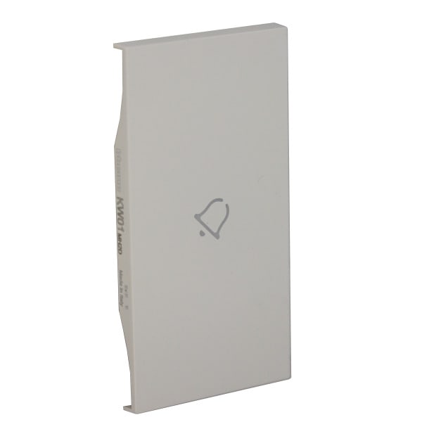 BTICINO - LivingNow 2-modulige Tastenabdeckung My Home mit Symbol ''Glocke'', Farbe White