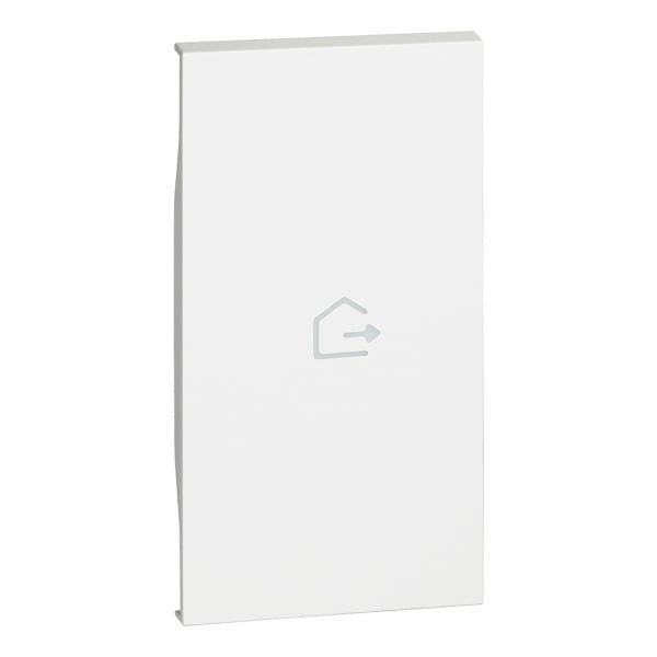 BTICINO - LivingNow 2-mod. Tastenabd. My Home mit Symbol ''Haus verlassen'', Farbe White