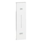 BTICINO - LivingNow 1-modulige Tastenabdeckung My Home mit Aufdruck ''ON-OFF'', Farbe White