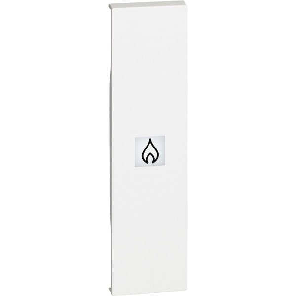 BTICINO - LivingNow 1-modulige Tastenabdeckung mit Symbol ''Heizung'' in der Farbe White