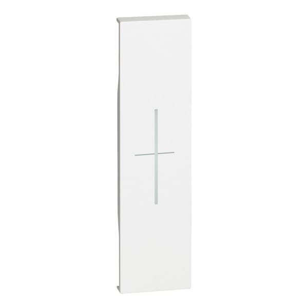 BTICINO - LivingNow 1-modulige Tastenabdeckung My Home mit Symbol ''Stop'', Farbe White