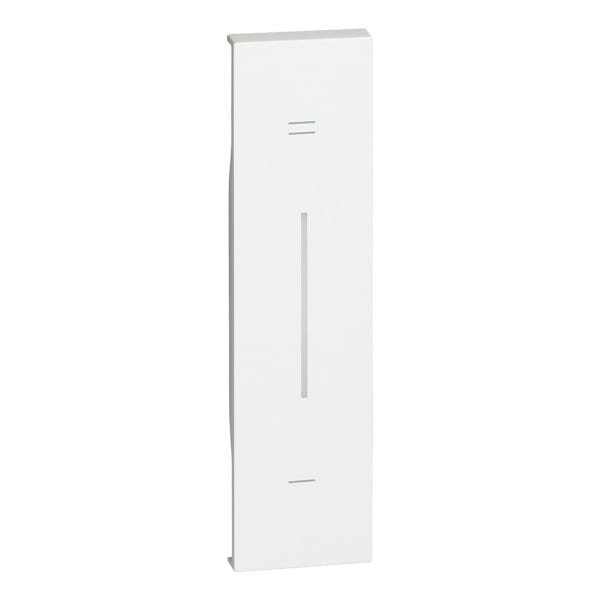 BTICINO - LivingNow 1-modulige Tastenabdeckung My Home mit Symbol ''+/-'', Farbe White