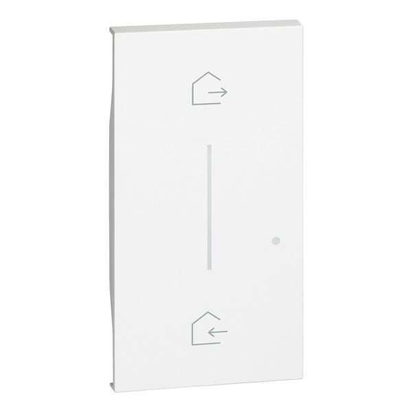 BTICINO - LivingNow 2-modulige Taste für Master-Switch ''Kommen/Gehen'' in der Farbe White