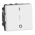 LEGRAND - MSC Ausschalter 2-pol 10A, SK, 2mod, O/I Aufdruck, beleuchtbar Farbe: Ultraweiß