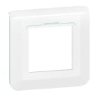 LEGRAND - Mosaic Rahmen 2-modulig, horizontal, antibakteriell Farbe: Ultraweiß