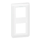 LEGRAND - Mosaic Rahmen 2x2-modulig, vertikal, antibakteriell Farbe: Ultraweiß