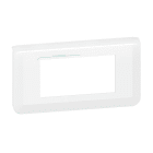LEGRAND - Mosaic Rahmen 4-modulig, horizontal, antibakteriell Farbe: Ultraweiß