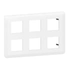 LEGRAND - Mosaic Rahmen 2x3x2-modulig, horizontal Farbe: Ultraweiß
