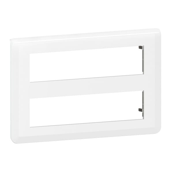 LEGRAND - Mosaic Rahmen 2x8-modulig, horizontal Farbe: Ultraweiß