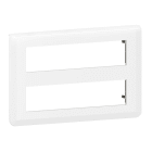 LEGRAND - Mosaic Rahmen 2x8-modulig, horizontal Farbe: Ultraweiß