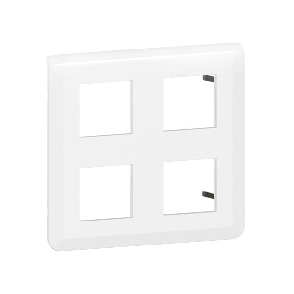 LEGRAND - Mosaic Rahmen 2x2x2-modulig, horizontal Farbe: Ultraweiß