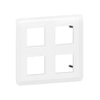 LEGRAND - Mosaic Rahmen 2x2x2-modulig, horizontal Farbe: Ultraweiß