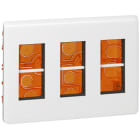 LEGRAND - Mosaic Unterputz-Multibox 3x4-modulig, horizontal Farbe: Ultraweiß