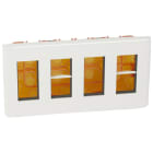 LEGRAND - Mosaic Unterputz-Multibox 4x4-modulig, horizontal Farbe: Ultraweiß