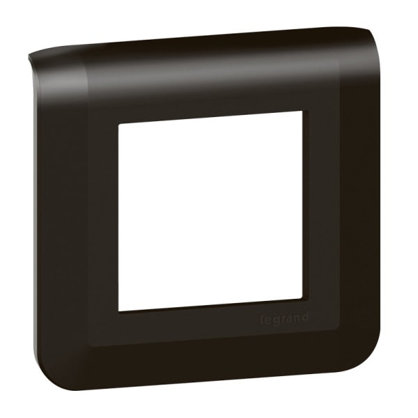 LEGRAND - Mosaic Rahmen 2-modulig, horizontal Farbe: Schwarz