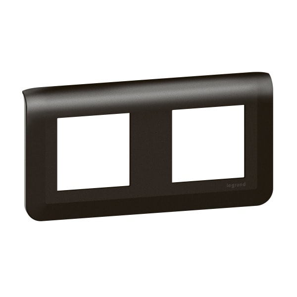 LEGRAND - Mosaic Rahmen 2x2-modulig, horizontal Farbe: Schwarz
