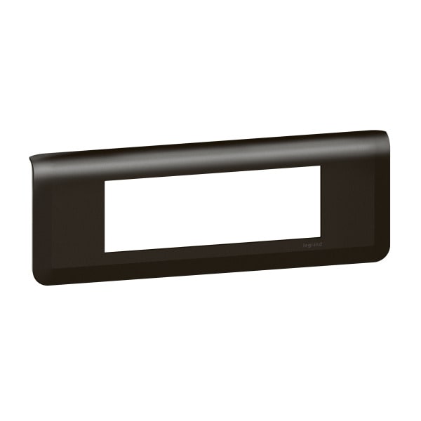 LEGRAND - Mosaic Rahmen 6-modulig, horizontal Farbe: Schwarz
