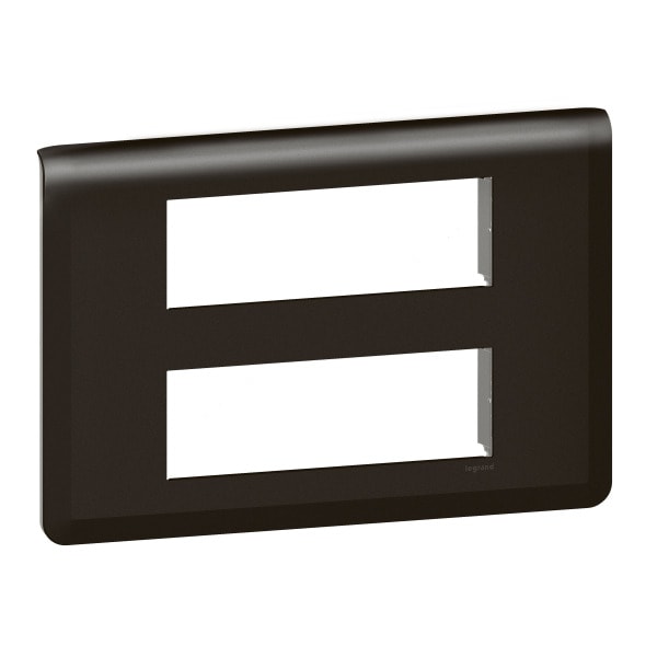 LEGRAND - Mosaic Rahmen 2x6-modulig, horizontal Farbe: Schwarz