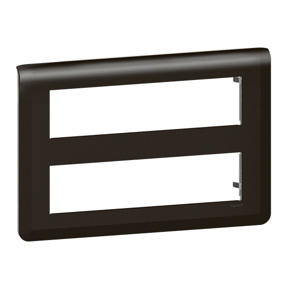 LEGRAND - Mosaic Rahmen 2x8-modulig, horizontal Farbe: Schwarz