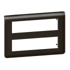 LEGRAND - Mosaic Rahmen 2x8-modulig, horizontal Farbe: Schwarz